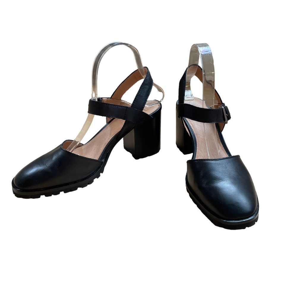 Madewell The Claudie Heeled Lugsole Mary Jane in Leather Sz 9.5